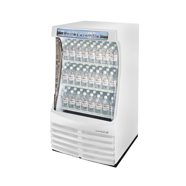 Refrigerated Display Case, Open Air Refrigerated, 30", White